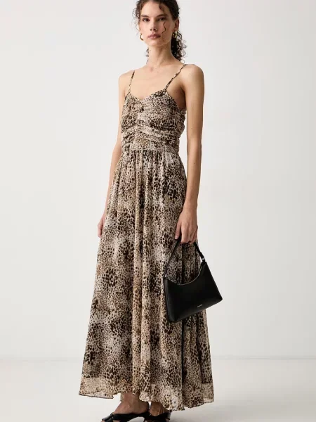 Max&Co. rochie evazată URBANO bej