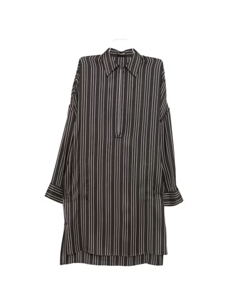 Rochie Tom Ford cu dungi cu decolteu în V de costum negru