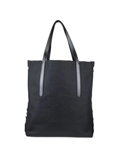 Geantă shopper Jimmy Choo din piele cu autograf negru
