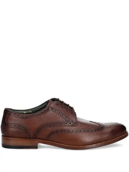 Pantofi Clarks Originals cu șireturi din piele maro