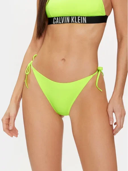 Calvin Klein Swimwear Dół od bikini zielony