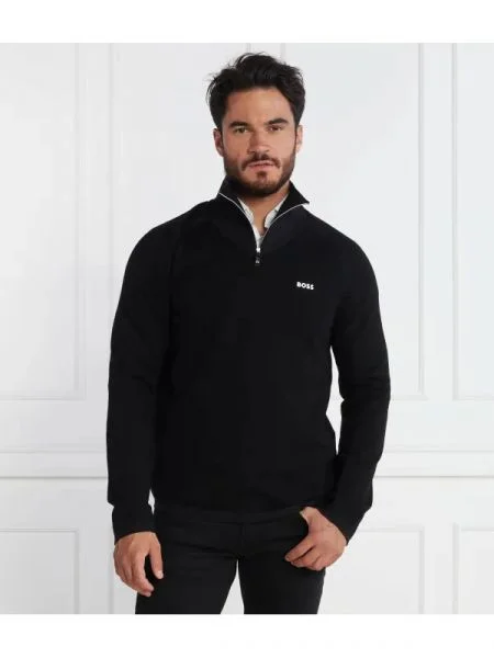 BOSS GREEN Hanorac Zilnar negru