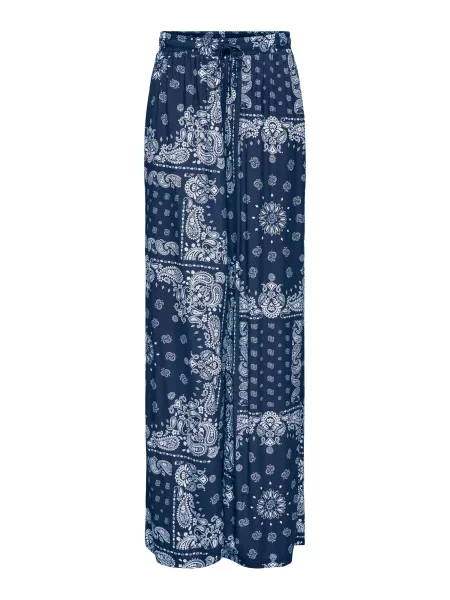 ONLY Pantaloni ONLKAVI albastru noapte alb