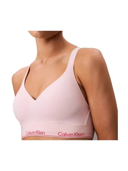 Sutien Calvin Klein Jeans din modal roz
