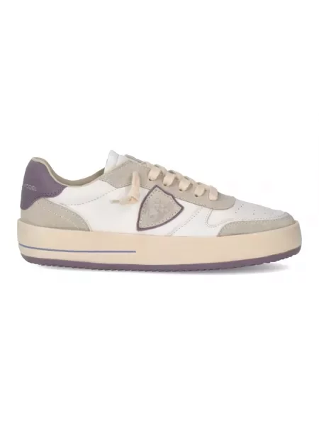 Buty do tenisa Philippe Model zamszowe do tenisa białe