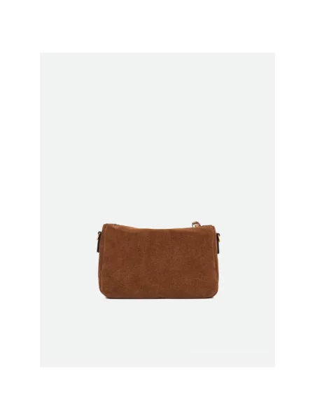 Gianni Chiarini torebka zamszowa NORA POUCH brązowa
