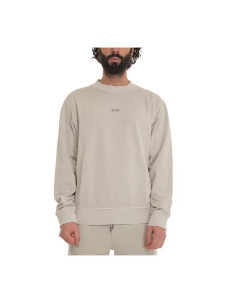 Bluza Boss z logo beżowa