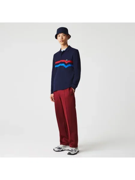 Поло Lacoste синее