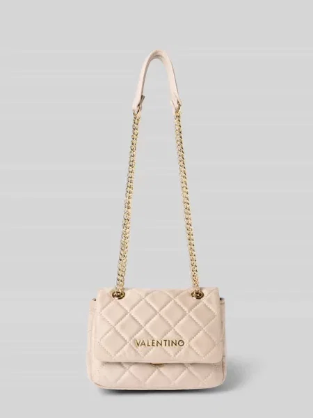 Valentino Bags torebka crossbody z imitacji zamszu OCARINA SUEDE beżowa