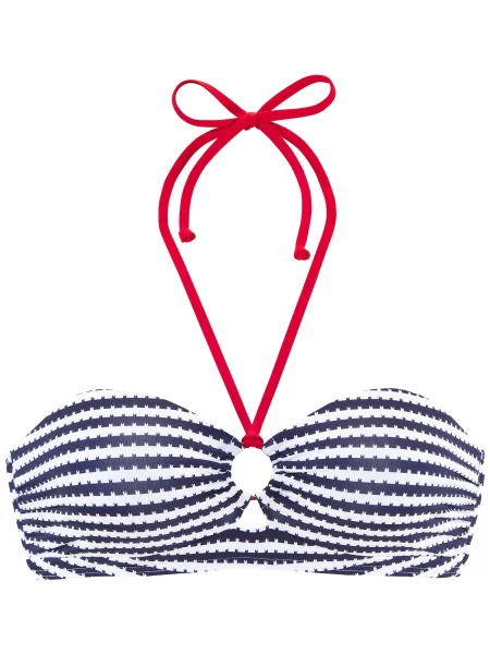S.Oliver Sutien costum de baie bleumarin / roşu închis alb