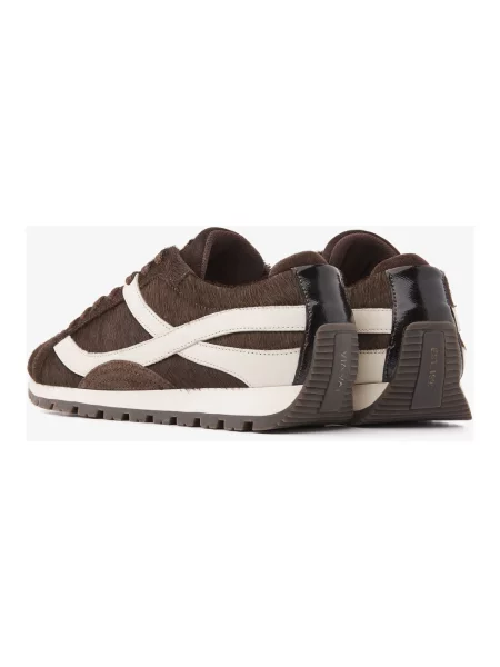 Sneakersy Via Vai skórzane brązowe