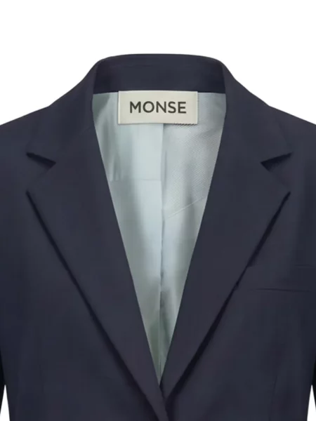 Sacou Monse asimetric albastru