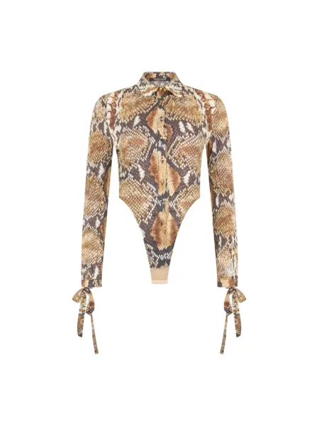Koszula Roberto Cavalli brązowa