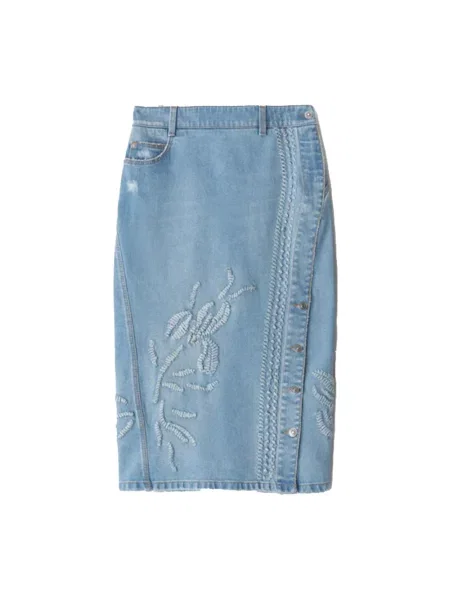 Spódnica jeansowa Ermanno Scervino niebieska