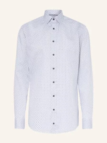 Olymp Košile Luxor Modern Fit / velbloudí / tmavě modrá bílá