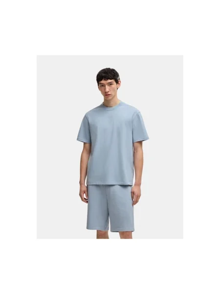 HUGO Tricou Dapolino celest albastru