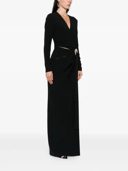 Костюм вечерна рокля Elie Saab с кристали черно