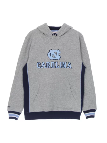 Ocieplana bluza z kapturem Mitchell & Ness polarowa szara
