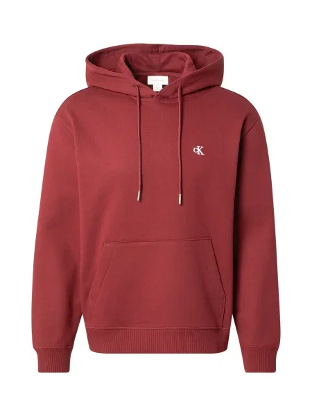 Calvin Klein Jeans hanorac cu glugă bărbătesc din roșu