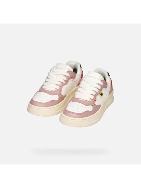 Sneakerși copii Geox alb