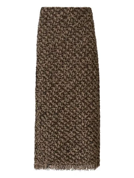 Maksi spódnica maxi Fabiana Filippi tweedowa brązowa