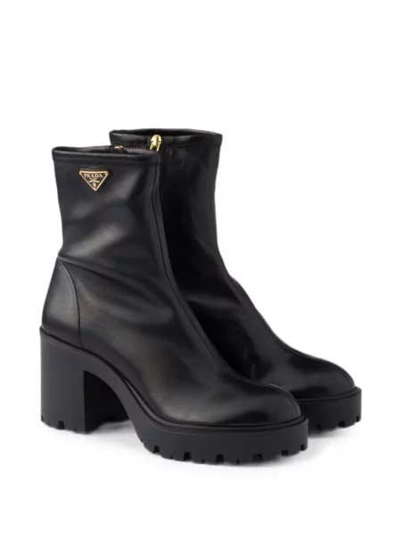 Botine Prada din piele negru
