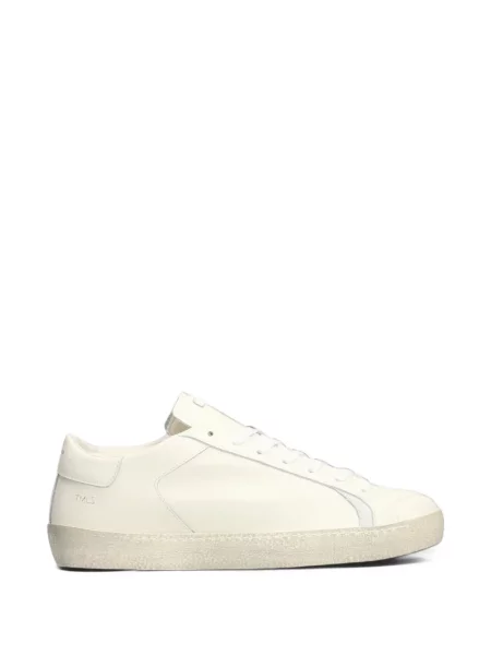 Sneakerși Ama Brand cu șireturi cu imagine din dantelă alb