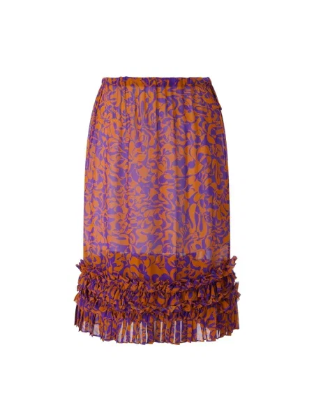 Wielobarwność spódnica midi Dries Van Noten do kolan