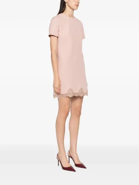 Rochie mini Valentino Garavani din dantelă roz