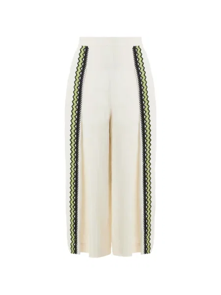 Pantaloni Temperley London cu broderie de in