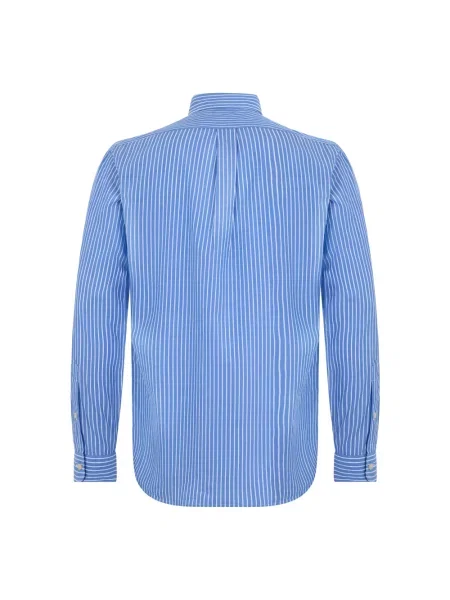 Koszula casualowa o kroju custom fit z czystej bawełny Polo Ralph Lauren niebieska