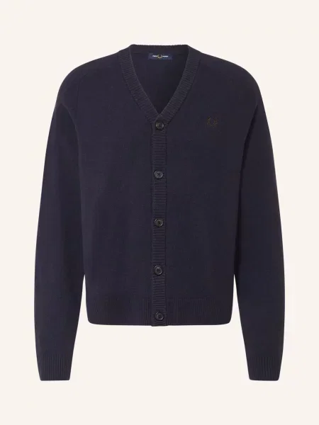 Fred Perry Pletený Svetr tmavě modrá