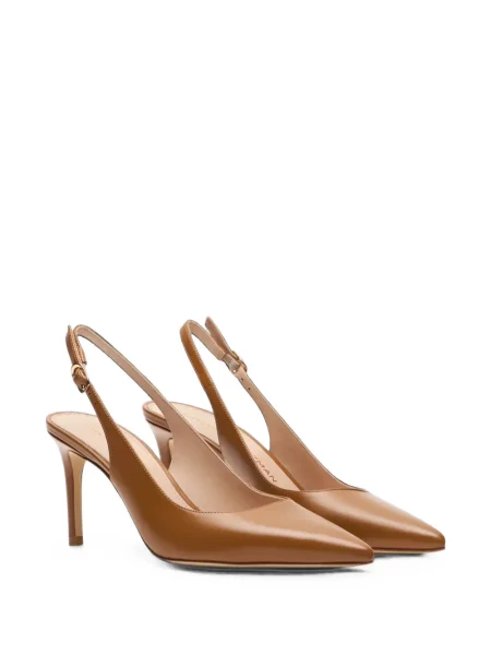 Pantofi cu toc Stuart Weitzman slingback maro