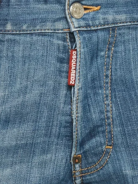 Blugi Dsquared2 zdrențuiți albastru