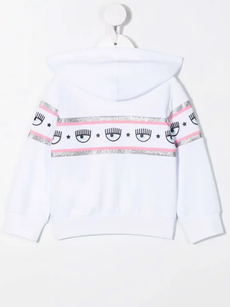 Bluza z kapturem dziecięca Chiara Ferragni biała