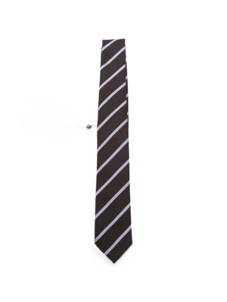 Fular The Frankie Shop cu dungi cu legături maro