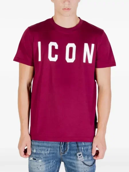 Tricou Icon Brand cu imagine roșu