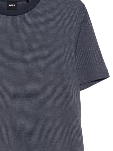 Tricou Boss cu decolteu rotund albastru