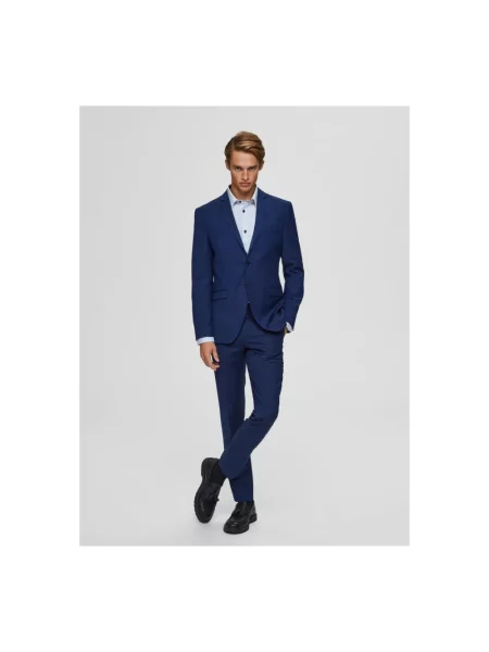Marynarka Selected Homme niebieska