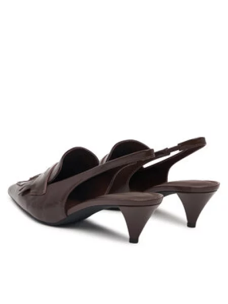 Tommy Hilfiger Körömcipők Th Penny Bar Pointy Sling Back barna