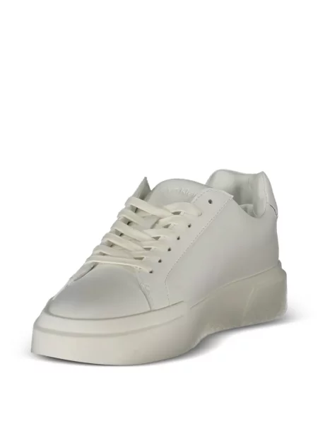 Bőr sneaker Calvin Klein nyomtatás fehér