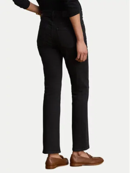 LAUREN RALPH LAUREN Traperice Straight Fit crna