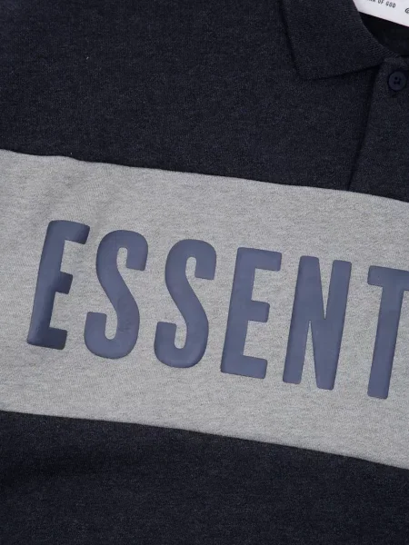 Koszulka polo dziecięca Fear Of God Essentials czarna