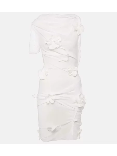 Halat Jacquemus de mătase alb