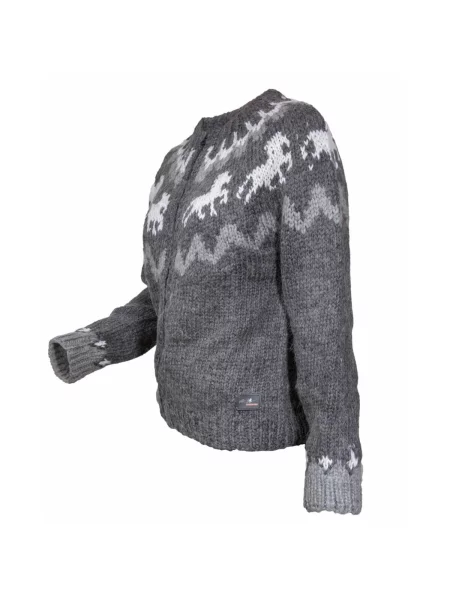 Sweter z wełny Karlslund Tölta szary