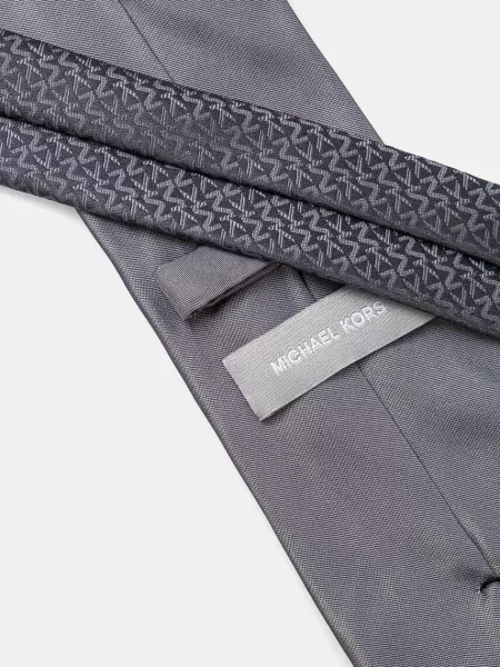 Шелковый галстук Michael Kors серый
