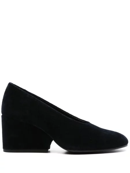 Pantofi cu toc Comme Des Garçons de catifea albastru