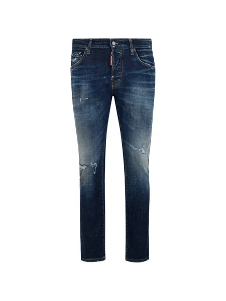 Blugi Dsquared2 zdrențuiți albastru