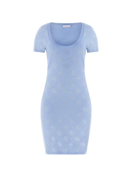 Stras rochie Guess de lână albastru