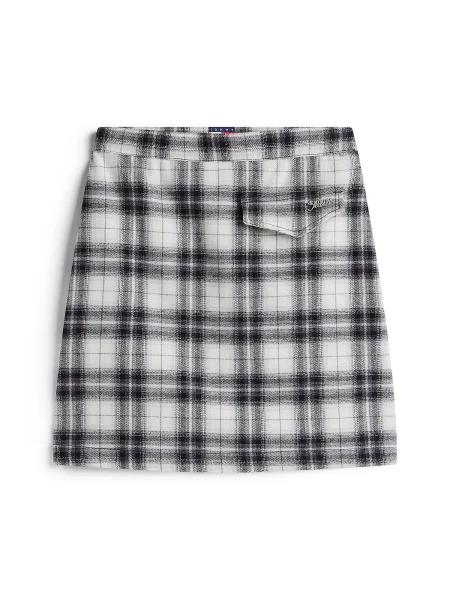 Tommy Jeans Fustă negru alb